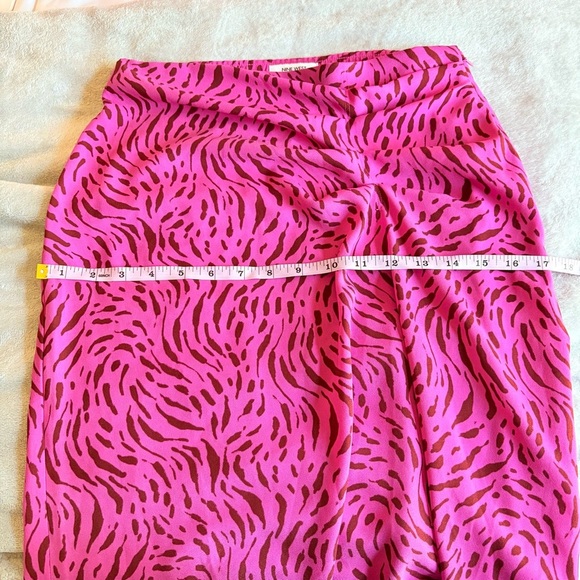 Nine West Women’s Pink Zebra Print Midi Skirt - Picture 6 of 7
